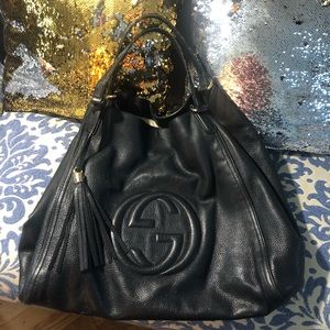 SOLD!! Gucci Large soho calfskin authentic